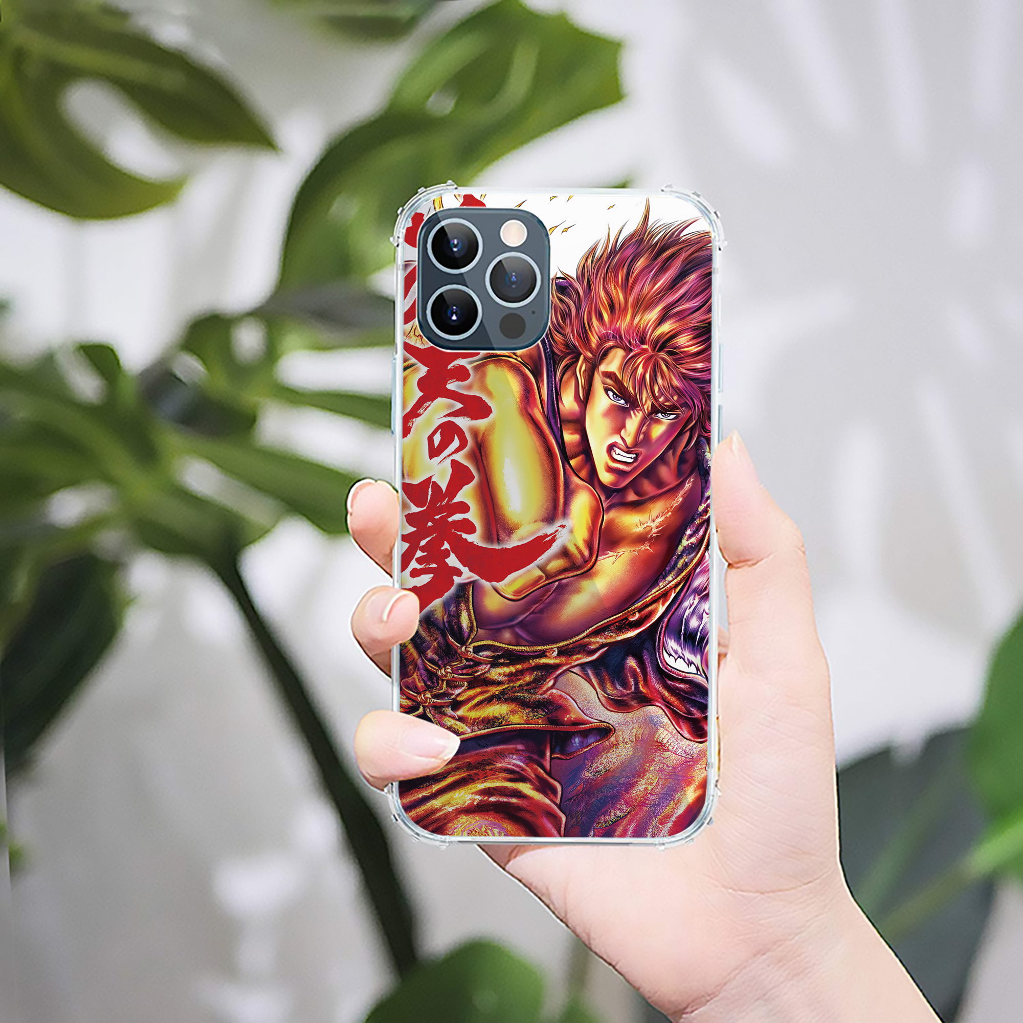 （画像用） 北斗の拳 Fist of the North Star 【iPhone 12シリーズ対応】透明スマホケース（クリアソフトケース）